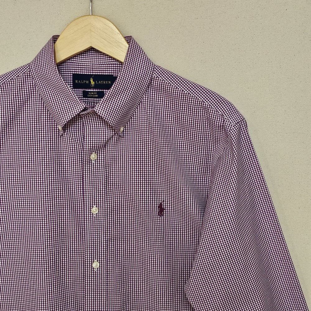 Ralph Lauren Easy Care Button Down Slim Fit 16.5 34/35